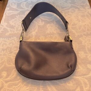 Cute HOBO International leather wristlet/handbag.  Beautiful eggplant purple.